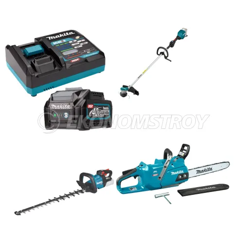 Набор инструмента BL 4040 B (1*4.0 Ah, DC 40 RA, carton) MAKITA (191J67-0) + UR 003 GZ (solo, carton) MAKITA (UR003GZ) + UH 006 GZ (solo, carton) MAKITA (UH006GZ) + UC 012GZ шина 40 см (16&quot;), 3/8, 1,3 мм MAKITA (UC012GZ)
