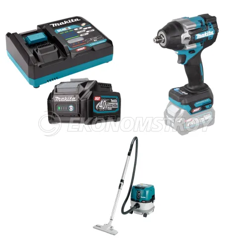 Набор инструмента BL 4040 B (1*4.0 Ah, DC 40 RA, carton) MAKITA (191J67-0) + TW 007 GZ  (Solo, carton) MAKITA (TW007GZ) + VC 001 GLZ (solo, carton) MAKITA (VC001GLZ)