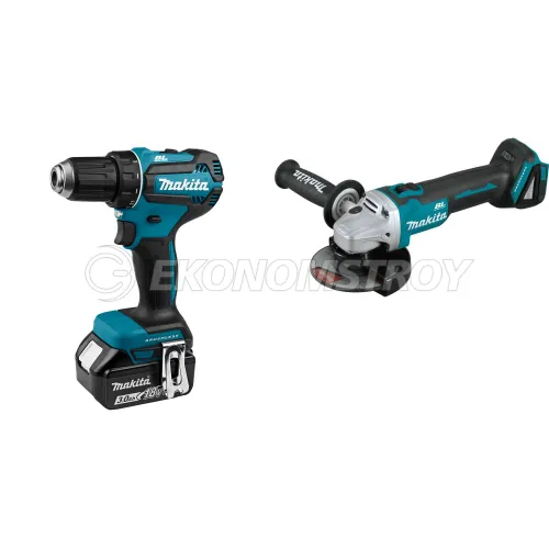 Набор инструмента DDF 485 RFE (2*3.0 Ah, case) MAKITA (DDF485RFE) + DGA 504 Z (Solo, carton) MAKITA (DGA504Z)