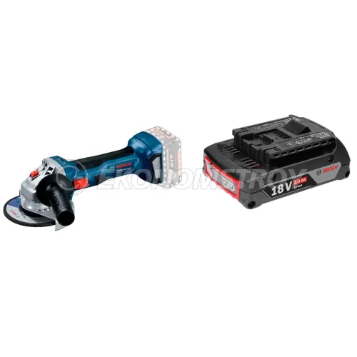 Набор инструмента GWS 180-LI (Solo, carton) BOSCH (0.601.9H9.020) + GBA 18V 2.0 Ah BOSCH (1.600.Z00.036) + GAL 18V-40 (аналог 1.600.A01.9RJ) BOSCH (2.607.226.251)