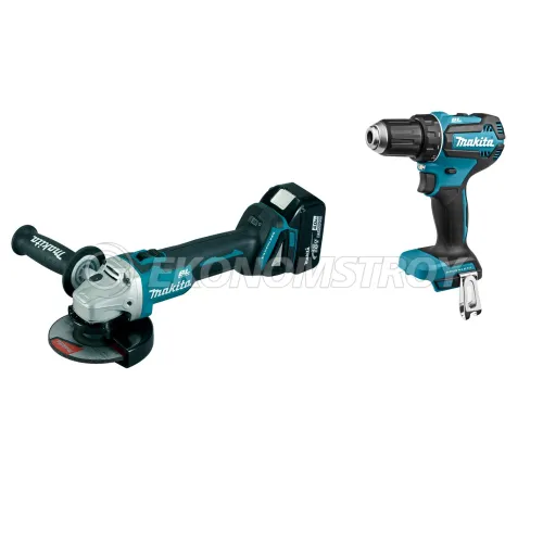 Набор инструмента DGA 504 RF (1*3.0 Ah, case) MAKITA (DGA504RF) + DDF 485 Z (Solo, carton) MAKITA (DDF485Z)
