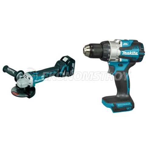 Набор инструмента DGA 504 RF (1*3.0 Ah, case) MAKITA (DGA504RF) + DDF 489 Z (Solo, carton) MAKITA (DDF489Z)